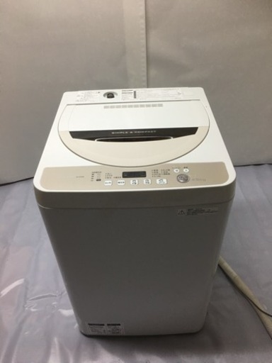 SHARP 洗濯機  ES-GE45R  4.5kg【2016年製】