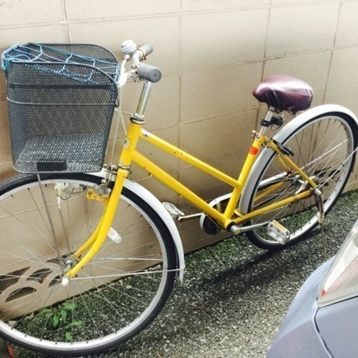 訳あり!黄色い自転車 27インチu203bシティサイクルu203b日本製 (NICOLE) 金町