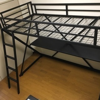 商談中 値下げ 美品 ロフトベッド ブラック