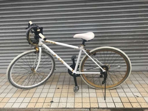 クロスバイク LIG (白) +鍵付き @杉並区浜田山
