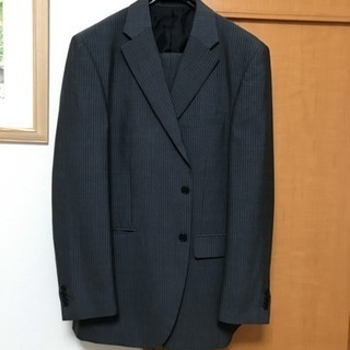 紳士 スーツ クレイ縦縞  AB6