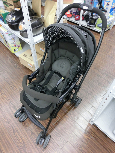 札幌 引き取り コンビ Combi ホワイトレーベル ベビーカー メチャカルファーストα BB-400 スプラッシュブラック（Y）