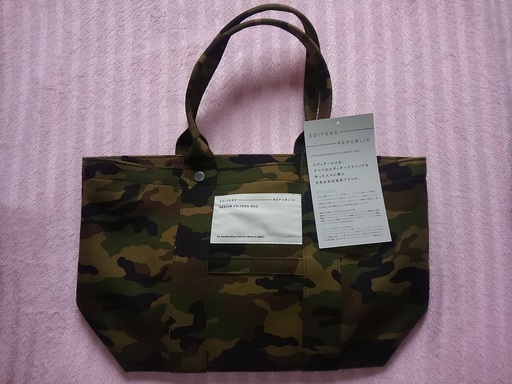 EDITORS REPUBLIC　エディターズ バッグ 迷彩柄 トートバッグ Mサイズ　新品
