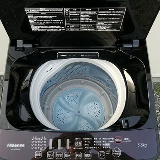 638極美品✨ ハイセンス 風乾燥付き マットブラックおしゃれガラストップ洗濯機 638極美品✨ ハイセンス 風乾燥付き マットブラックおしゃれガラス