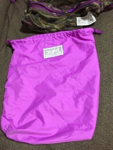 X Girl エックスガール 総メッシュ カモフラージュ柄リュックサック どしし 太刀洗のバッグ リュックサック の中古あげます 譲ります ジモティーで不用品の処分