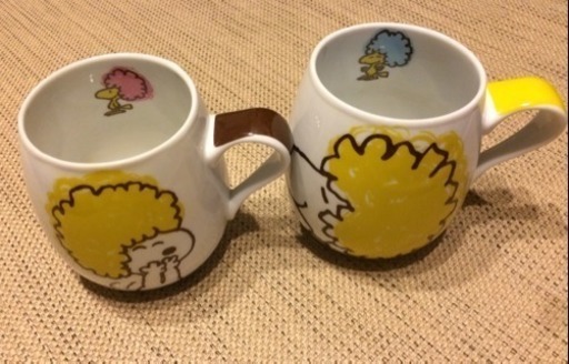 値下げ スヌーピー Snoopy ペアマグカップ 中古 Congzi 札幌の食器 コーヒー ティー の中古あげます 譲ります ジモティーで不用品の処分