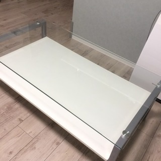 ★値下げ★シンプルなガラスのセンターテーブル
