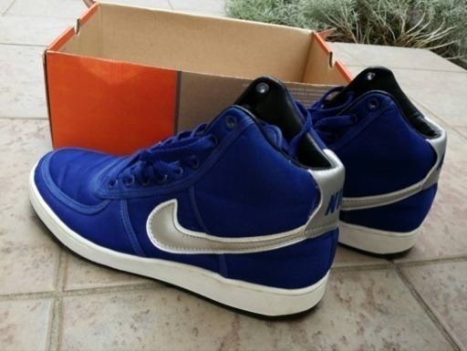 美品NIKE VANDAL SUPREME サイズ27cmUK8バンダル シュプリームブルーｘシルバー ナイキUS10.5
