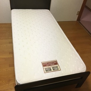 新品 ニトリ シングルベッド マットカバー付属 - 家具