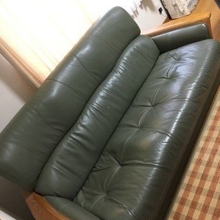 牛革ソファ 2つセット