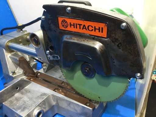 日立工機 スライド マルノコ 丸のこ 中古品：型番は、銘板が剥がれていて不明です。