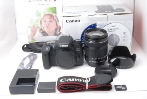 ◆極上美品☆ビギナー、女性の方にも◆キヤノン canon EOS 8000D 18-135mm IS STM 純正レンズキット！代引き発送！送料、手数料無料！