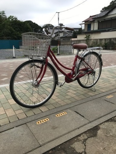 マルキン26インチ、オ一トライト、内装3段2011年 キャンデーレッド