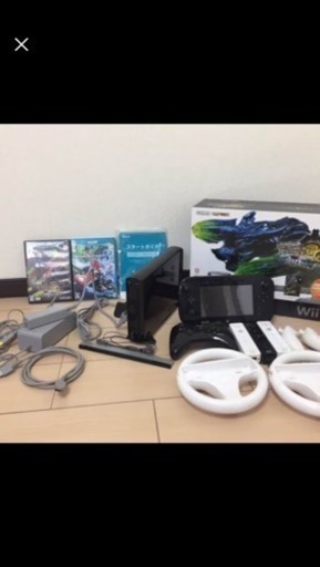 【中古】Wii U プレミアム MH3G セット マリオカート8 その他 付属品多数