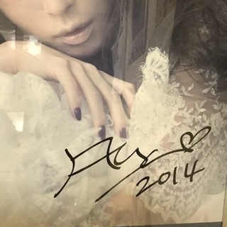 浜崎あゆみ直筆サイン入りポスター