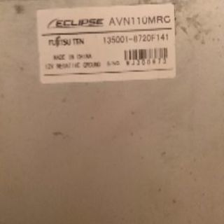 ECLIPSE/イクプリス SDナビ&CD&1SEG TV AVN110MRC