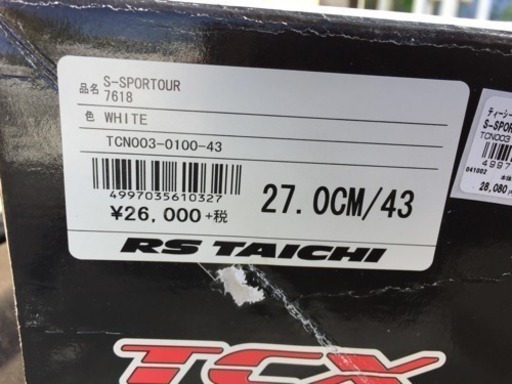 バイクブーツ TCX RSタイチ  新品 27.0cm
