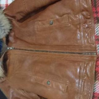 AVIREX 本革ジャケットフード＆保護スプレー付き