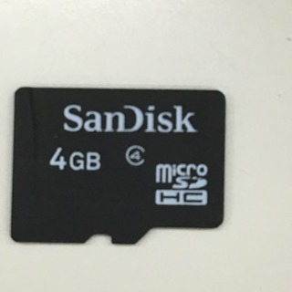 マイクロSDカード 4GB