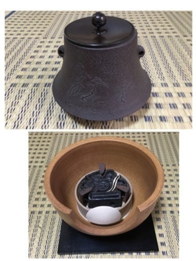 お茶道具 御釜 風炉電熱器 セット