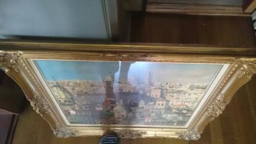 絵画 イタリア夜明けのミラーの風景 - その他 