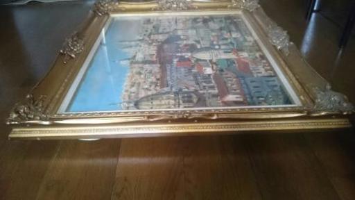 絵画 イタリア夜明けのミラーの風景 - その他 