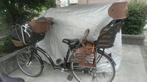 子ども二人乗せ自転車。値段交渉可能。