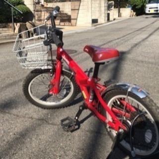 自転車 子供用自転車16インチ ジープ 赤色