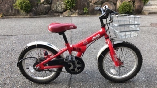 子供用自転車16インチ ジープ 赤色