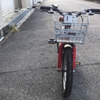 自転車 子供用自転車16インチ ジープ 赤色
