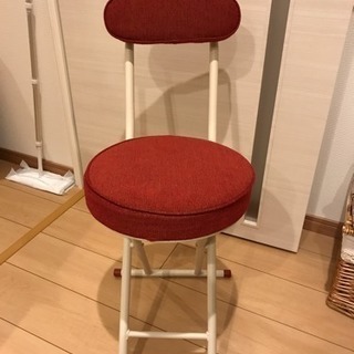 折りたたみ椅子(赤)