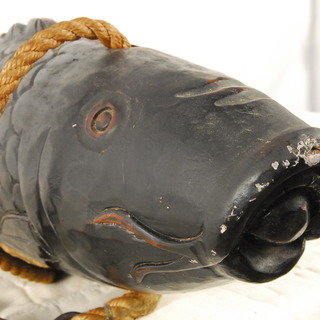 特大 94cm 囲炉裏 魚 自在鉤 魚型 横木 鯉 自在鍵 囲炉裏 古民具 魚