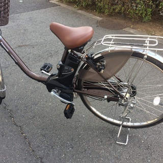 地域限定送料無料 パナソニック ビビ DX 8,9AH 新基準 子供乗せ 茶色