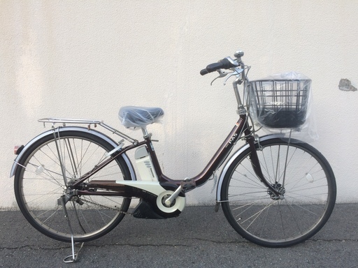 ヤマハ　パス　新基準　8,1AH　子供乗せ　茶色　ビビ　アシスタ　神戸市　電動自転車