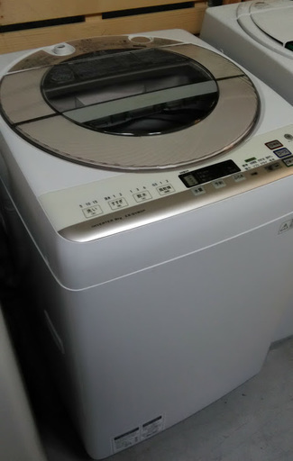 【期間限定30％OFF・全国送料無料・半年保証】洗濯機 2014年製 SHARP EG-GV90P-N 中古