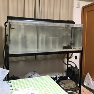 最終値下げ120cmアクリル水槽 水槽台 ライト