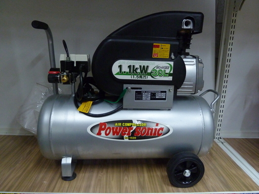 【ハンズクラフト博多店】パオック　コンプレッサー　RC-1530　1.5馬力　タンク容量30L　美品
