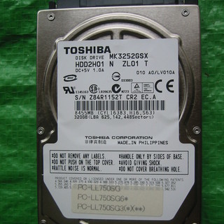 東芝HDD 320GB MK3252GX HDD2H01 ★SA...