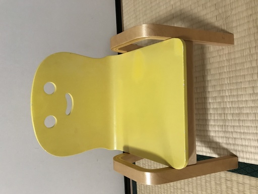 キコリの小いす黄色きこりのこいす子供用イス チーズ 仙台のキッズ用品 ベッド 家具 の中古あげます 譲ります ジモティーで不用品の処分