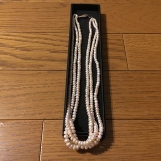 淡水真珠 3連 ネックレス