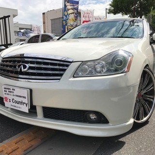 フーガ350GTスポーツパッケージ 黒革サンルーフ カスタム多数