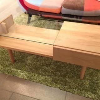 美品】ライツ コーヒーテーブル ナチュラル franc franc