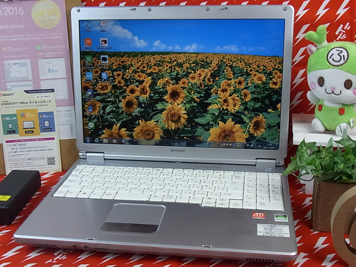 【完全整備済み】大人気のテンキー付/無線Wi-Fi/Win7/最新オフィス/初心者/安心サポート/シャープ