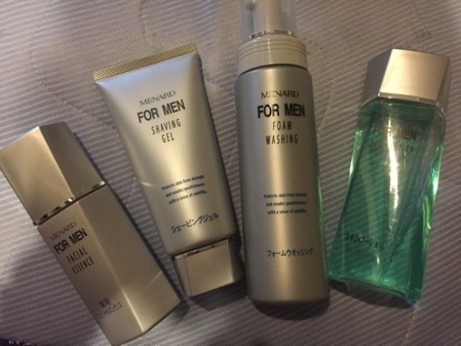 4 メナード フォーメン フルセット ゆんきんぐ 上挙母のスキンケアの中古あげます 譲ります ジモティーで不用品の処分