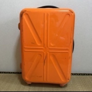 【無料】スーツケース  65リットルくらい  オレンジ