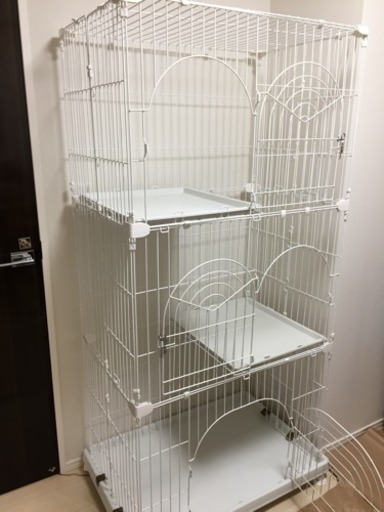 キャットケージ3段＊ほぼ新品