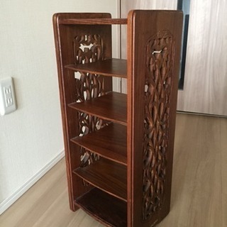 昭和レトロ 木製5段ミニ本棚 リビングルーム用 Kchan 鶴見の収納家具 棚 シェルフ の中古あげます 譲ります ジモティーで不用品の処分