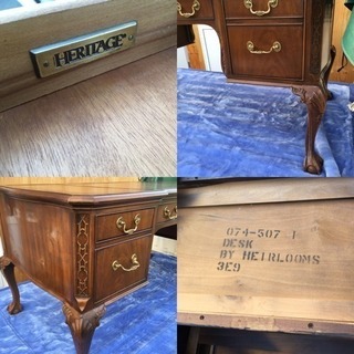 ドレクセルヘリテイジ 書斎机 チェアセット エグゼクティブデスク ハイバック DREXEL HERITAGE