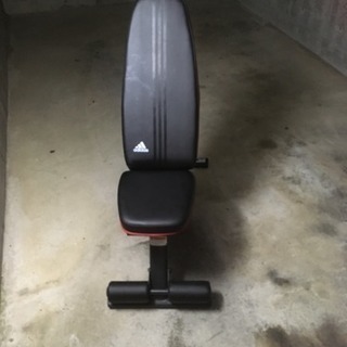 インクラインベンチ、プレートとシャフト(合計45キロ)のセット