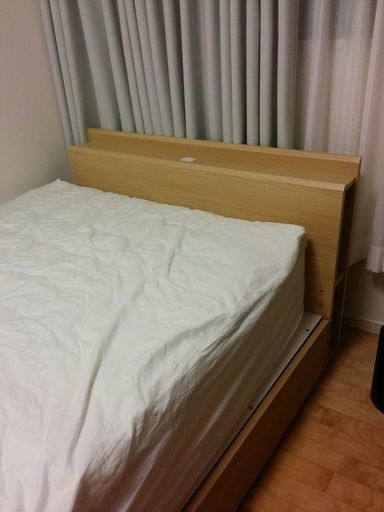 ニトリの収納付ベッド マットレス付 セミダブル 美品 カヤチロ 大阪のベッド シングルベッド の中古あげます 譲ります ジモティーで不用品の処分